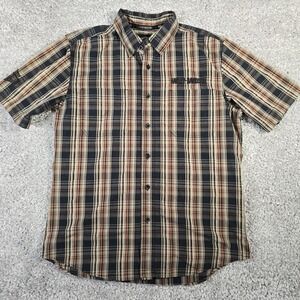 Harley Davidson Mens Plaid Button Up Shirt Size Large Biker Casual Moto